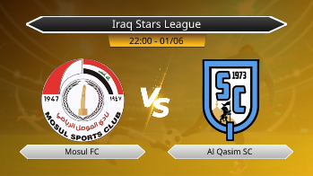 Iraq Stars League Mosul FC VS Al Qasim SC