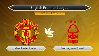 English Premier League Manchester United VS Nottingham Forest