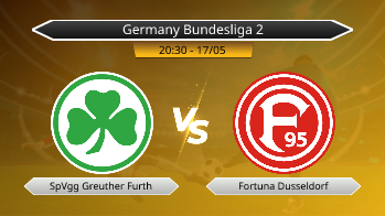 Germany Bundesliga 2 SpVgg Greuther Furth VS Fortuna Dusseldorf