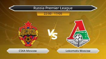 Russia Premier League CSKA Moscow VS Lokomotiv Moscow