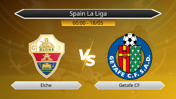 Spain La Liga Elche VS Getafe CF