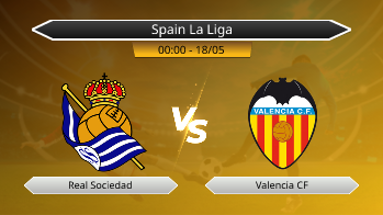 Spain La Liga Real Sociedad VS Valencia CF