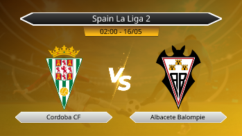 Spain La Liga 2 Cordoba CF VS Albacete Balompie