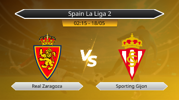 Spain La Liga 2 Real Zaragoza VS Sporting Gijon