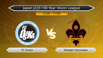Japan J2/J3 100 Year Vision League FC Osaka VS Zweigen Kanazawa