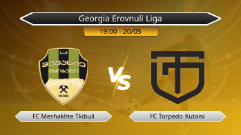 Georgia Erovnuli Liga FC Meshakhte Tkibuli VS FC Torpedo Kutaisi