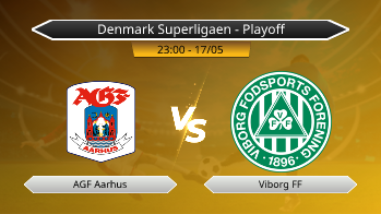 Denmark Superligaen - Playoff AGF Aarhus VS Viborg FF