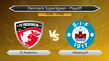 Denmark Superligaen - Playoff FC Fredericia VS Silkeborg IF