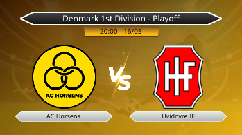Denmark 1st Division - Playoff AC Horsens VS Hvidovre IF