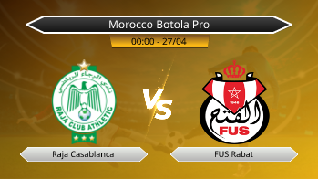 Morocco Botola Pro Raja Casablanca VS FUS Rabat