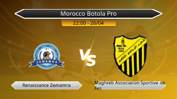 Morocco Botola Pro Renaissance Zemamra VS Maghreb Association Sportive de Fes