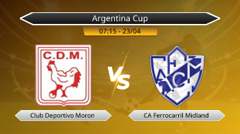 Argentina Cup Club Deportivo Moron VS CA Ferrocarril Midland
