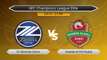 AFC Champions League Elite FC Machida Zelvia VS Shabab Al Ahli Dubai