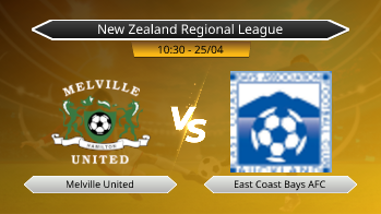 New Zealand Regional League Melville United VS East Coast Bays AFC