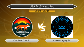 USA MLS Next Pro Carolina Core FC VS Crown Legacy FC