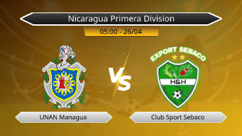 Nicaragua Primera Division UNAN Managua VS Club Sport Sebaco
