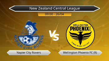 New Zealand Central League Napier City Rovers VS Wellington Phoenix FC (R)