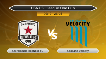 USA USL League One Cup Sacramento Republic FC VS Spokane Velocity