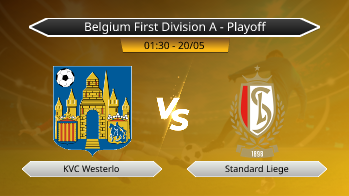 Belgium First Division A - Playoff KVC Westerlo VS Standard Liege
