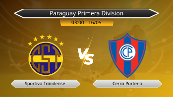 Paraguay Primera Division Sportivo Trinidense VS Cerro Porteno
