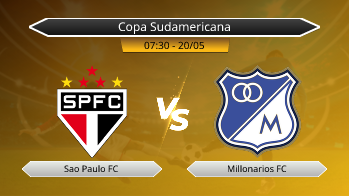 Copa Sudamericana Sao Paulo FC VS Millonarios FC