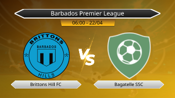 Barbados Premier League Brittons Hill FC VS Bagatelle SSC