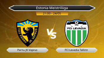 Estonia Meistriliiga Parnu JK Vaprus VS FCI Levadia Tallinn