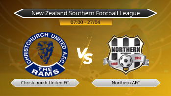 New Zealand Southern Football League Christchurch United FC VS Northern AFC