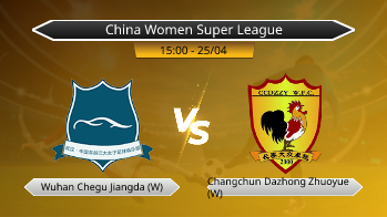 China Women Super League Wuhan Chegu Jiangda (W) VS Changchun Dazhong Zhuoyue (W)