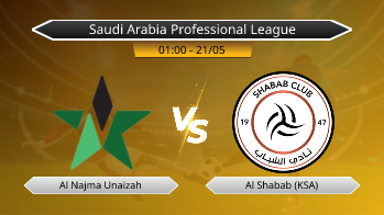 Saudi Arabia Professional League Al Najma Unaizah VS Al Shabab (KSA)