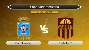 Copa Sudamericana Club Blooming VS Carabobo FC
