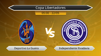 Copa Libertadores Deportivo La Guaira VS Independiente Rivadavia