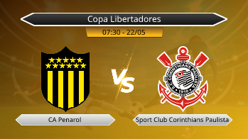 Copa Libertadores CA Penarol VS Sport Club Corinthians Paulista
