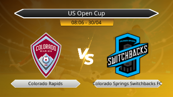 US Open Cup Colorado Rapids VS Colorado Springs Switchbacks FC