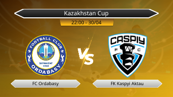 Kazakhstan Cup FC Ordabasy VS FK Kaspyi Aktau