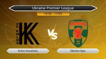 Ukraine Premier League Kolos Kovalivka VS Obolon Kyiv