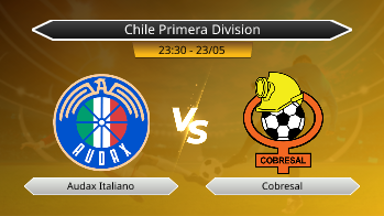Chile Primera Division Audax Italiano VS Cobresal