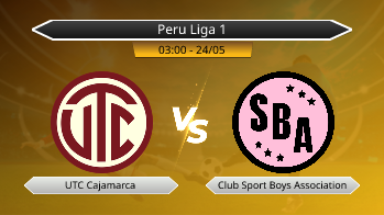 Peru Liga 1 UTC Cajamarca VS Club Sport Boys Association