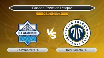 Canada Premier League HFX Wanderers FC VS Inter Toronto FC