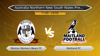Australia Northern New South Wales Premier League Weston Workers Bears FC VS Maitland FC