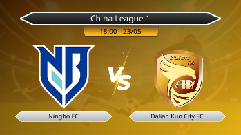 China League 1 Ningbo FC VS Dalian Kun City FC