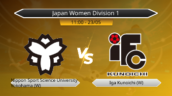Japan Women Division 1 Nippon Sport Science University Yokohama (W) VS Iga Kunoichi (W)