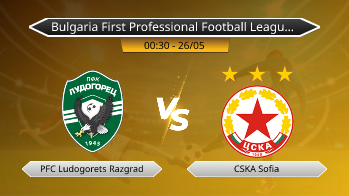 Bulgaria First Professional Football League - Playoff - PFC Ludogorets Razgrad vs CSKA Sofia