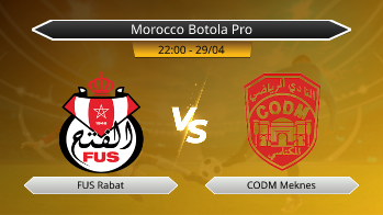 Morocco Botola Pro FUS Rabat VS CODM Meknes