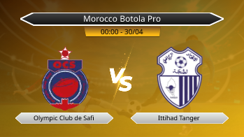 Morocco Botola Pro Olympic Club de Safi VS Ittihad Tanger