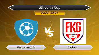 Lithuania Cup Alternatyvus FK VS Garliava