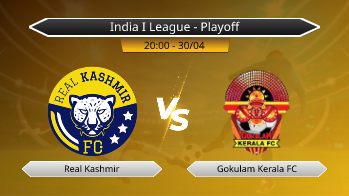 India I League - Playoff Real Kashmir VS Gokulam Kerala FC