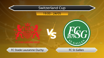 Switzerland Cup FC Stade Lausanne Ouchy VS FC St Gallen