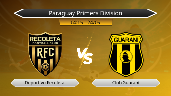 Paraguay Primera Division Deportivo Recoleta VS Club Guarani