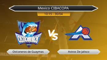 Mexico CIBACOPA Ostioneros de Guaymas VS Astros De Jalisco